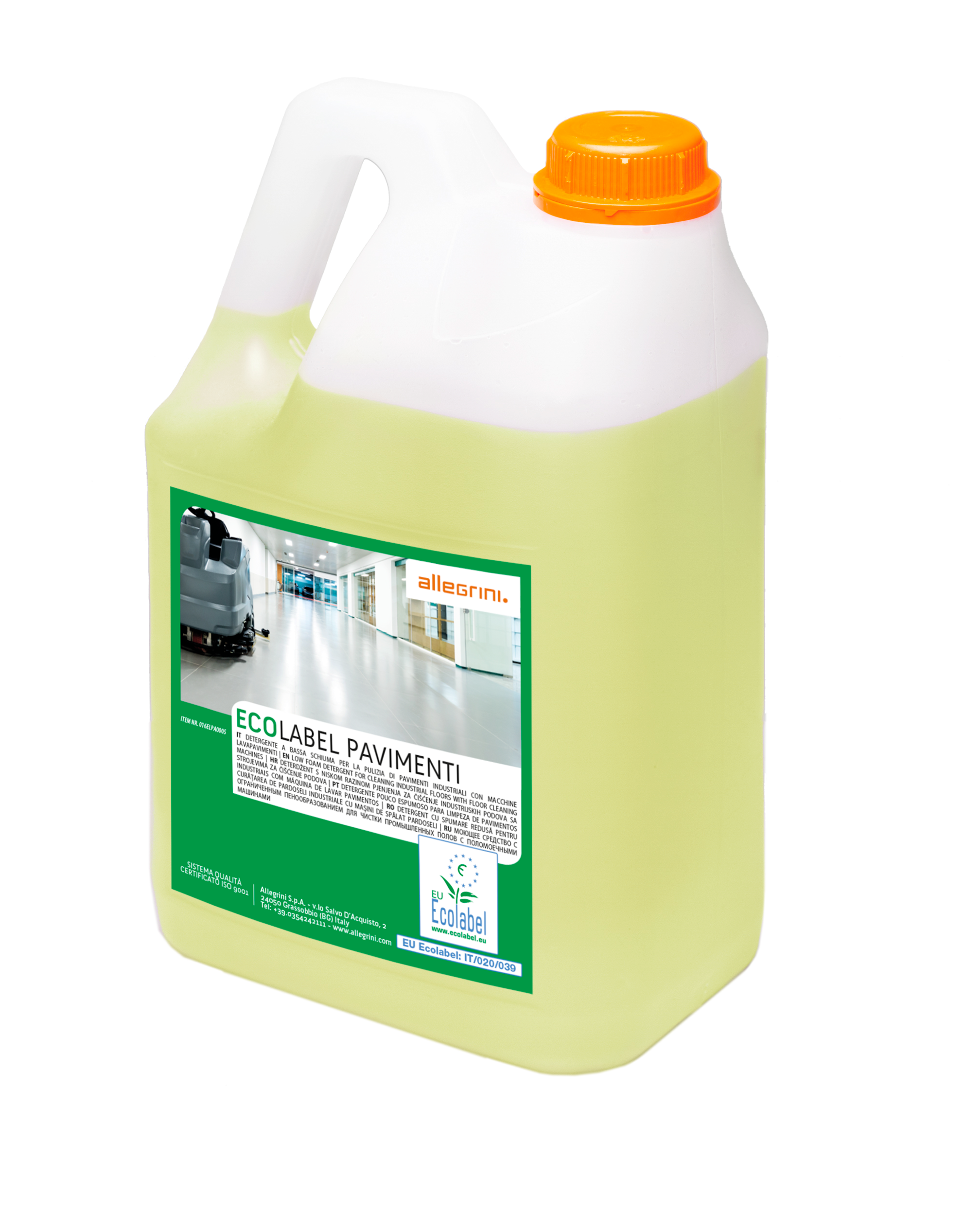 Allegrini Ecolabel pavimenti ECOLBAEL PAVIMENTI 5 L - slika 1